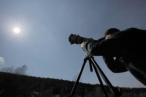 Fotografowanie zaćmienia słońca fot A&W Bilińscy, bank zdjęć