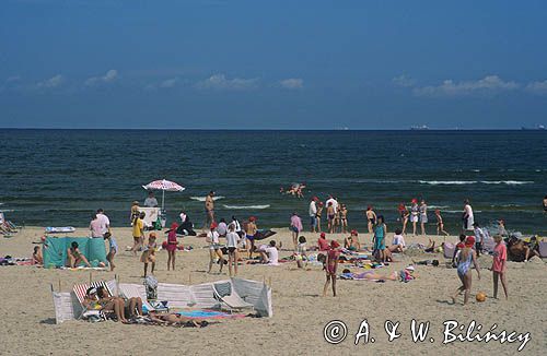 Plaża nad Bałtykiem, Polska