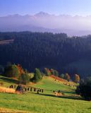 Podhale i Tatry, widok z Gliczarowa