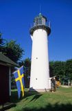Latarnia morska w Smygehamn, latarnia Smygehur, Skania, Szwecja