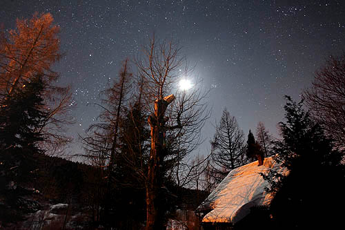 Bieszczady nocą. Bank Zdjęć A. i W. Bilińscy