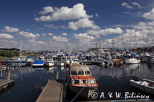 port jachtowy, Aalborg, Limfjord, Jutlandia, Dania