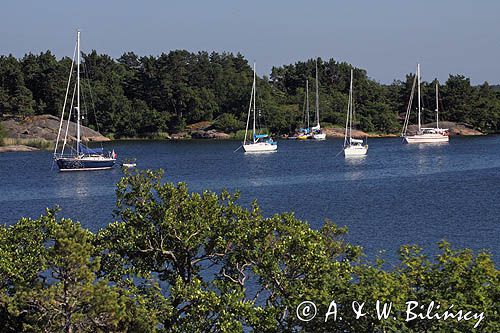 w zatoce Bano On w archipelagu Foglo, Alandy, Finlandia Foglo, Alands, Finland