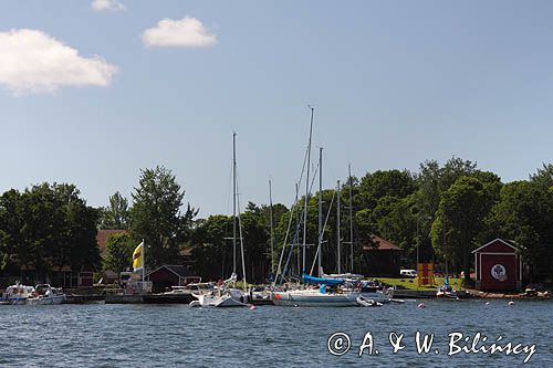 port Degerby w archipelagu Foglo, Alandy, Finlandia Foglo, Alands, Finland