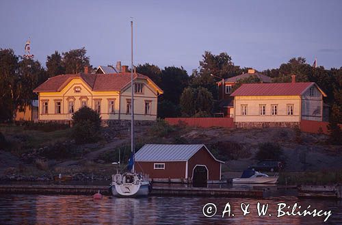 zachód słońca w Degerby na Alandach, Finlandia