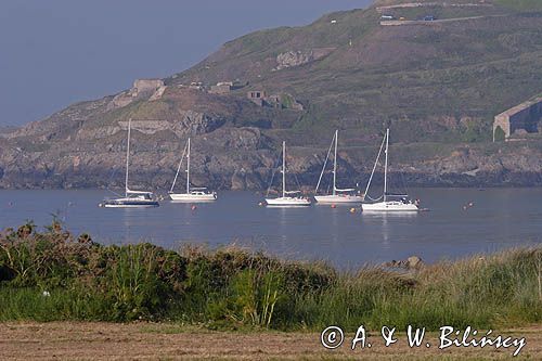 zatoka Braye na wyspie Alderney, Channel Islands, Anglia, Wyspy Normandzkie, Kanał La Manche