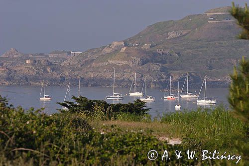 zatoka Braye na wyspie Alderney, Channel Islands, Anglia, Wyspy Normandzkie, Kanał La Manche