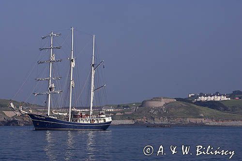 zatoka Braye na wyspie Alderney, Channel Islands, Anglia, Wyspy Normandzkie, Kanał La Manche