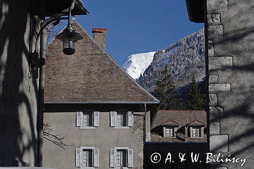 miasteczko Sixt Fer a Cheval, Alpy Francuskie, Rhone Alps, Górna Sabaudia, La Haute Savoie