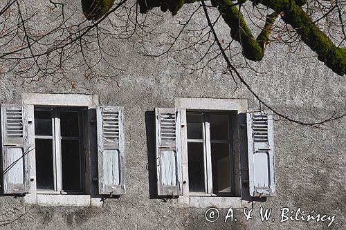 miasteczko Sixt Fer a Cheval, Alpy Francuskie, Rhone Alps, Górna Sabaudia, La Haute Savoie