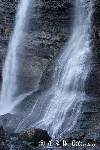 wodospad Cascade du Rouget, Alpy Francuskie, Rhone Alps, Górna Sabaudia, La Haute Savoie