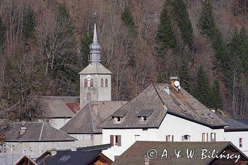 miasteczko Sixt Fer a Cheval, Alpy Francuskie, Rhone Alps, Górna Sabaudia, La Haute Savoie