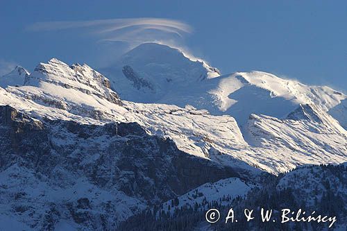 Le Mont Blanc, Alpy Francuskie, Rhone Alps, Górna Sabaudia, La Haute Savoie