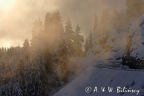 Le Col de Joux Plane, Alpy Francuskie, Rhone Alps, Górna Sabaudia, La Haute Savoie