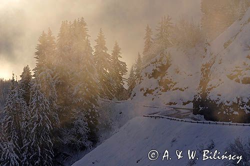 Le Col de Joux Plane, Alpy Francuskie, Rhone Alps, Górna Sabaudia, La Haute Savoie