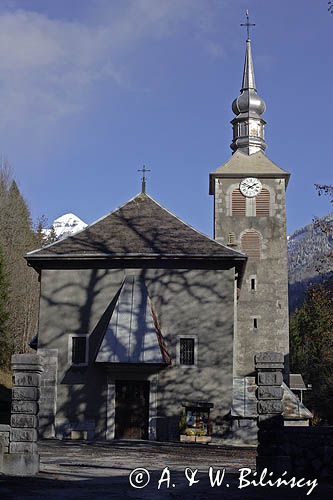 miasteczko Sixt Fer a Cheval, Alpy Francuskie, Rhone Alps, Górna Sabaudia, La Haute Savoie