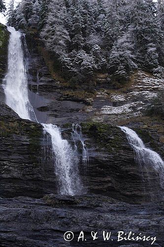 wodospad Cascade du Rouget, Alpy Francuskie, Rhone Alps, Górna Sabaudia, La Haute Savoie