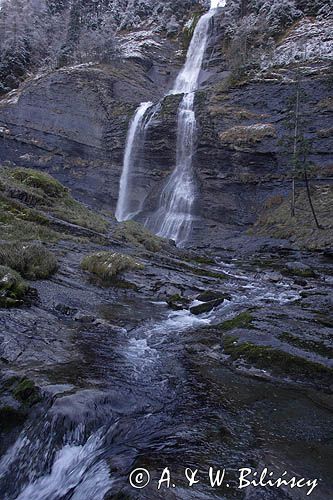 wodospad Cascade du Rouget, Alpy Francuskie, Rhone Alps, Górna Sabaudia, La Haute Savoie