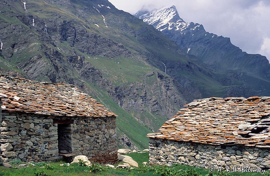 szałasy pasterskie w Gran Paradiso