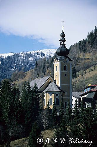 Alpy. Karyntia. Bad Kleinkirchheim kościół Austria