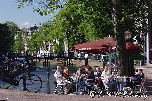 uliczka w centrum, Amsterdam, Holandia