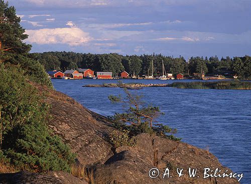 Wyspa Sommaron wioska Rosala, Archipelag Turku, Finlandia