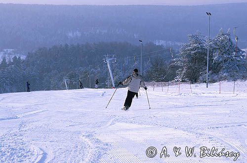 Bieszczady, Góry Słonne Arłamów narciarze