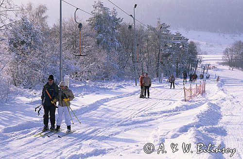 Bieszczady, Góry Słonne Arłamów narciarze