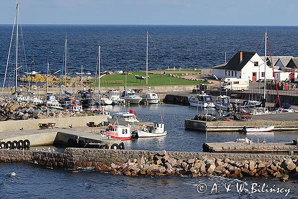 Port w Aarsdale na wyspie Bornholm, Dania