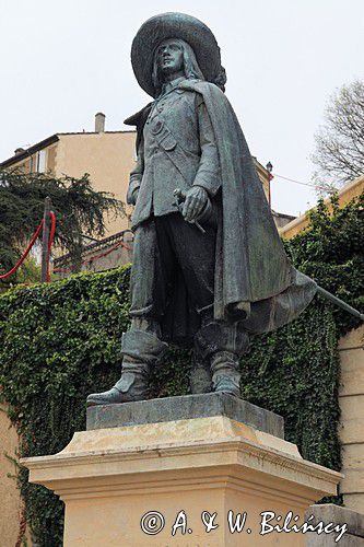 Auch, pomnik D'Artagnana, Gaskonia, Francja