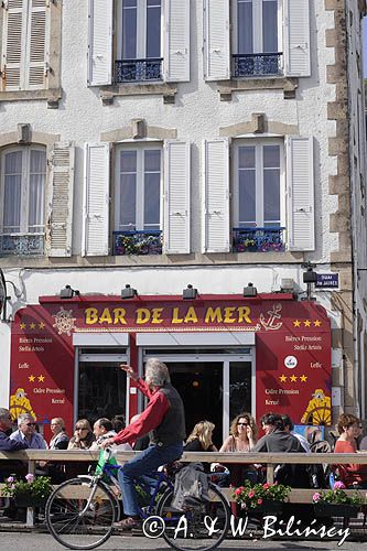 restauracja Bar de la Mer w Audierne, Bretania, Francja,