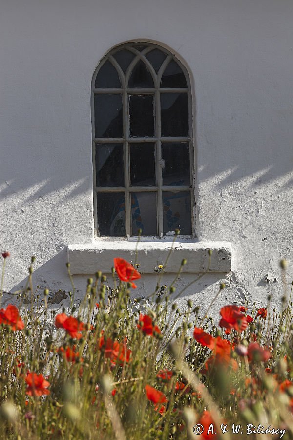 Okno na farmie na wyspie Bago / Baago/, Mały Bełt, Dania