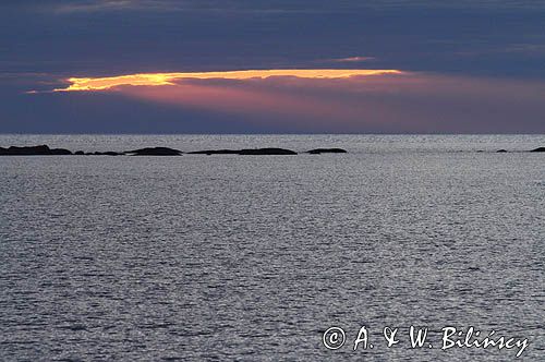 morze o zachodzie słońca, Zatoka Botnicka, Bałtyk