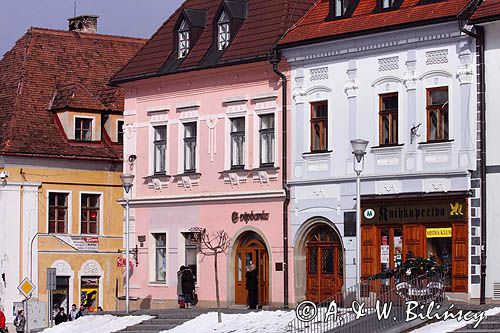 Bardiów, Bardiejów, Bardyjów, Bardejów, słow. Bardejov, niem. Bartfeld, węg. Bártfa, czes. Bardijov lub Bardějov, cyg. Bartwa, kamienice przy Rynku, Słowacja