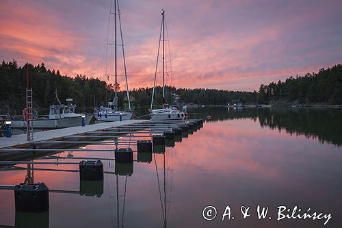 Marina w Barosund, Zatoka Fińska, Finlandia