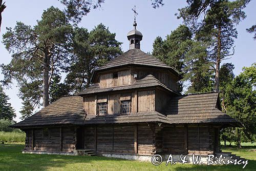 Bełżec, drewniana zabytkowa cerkiew grekokatolicka pw. św. Bazylego, Roztocze Środkowe