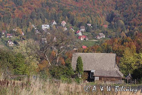 Beskid Mały, drewniana chata