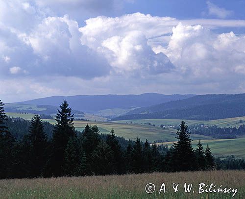 Beskid Niski Widok z Góry Piorun