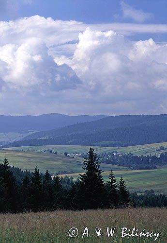 Beskid Niski Widok z Góry Piorun