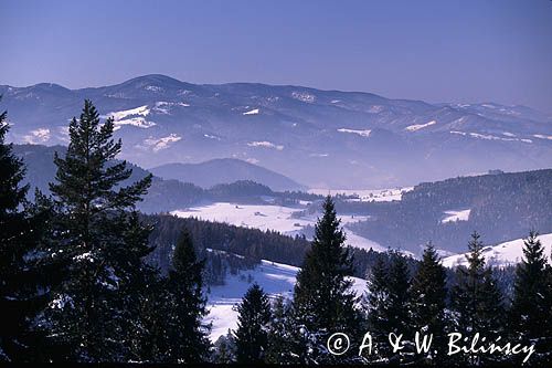 Beskid Sądecki zima