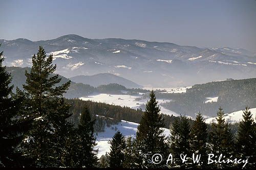 Beskid Sądecki zima