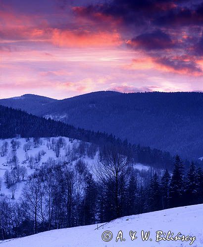 Beskid żywiecki, widok z Korbielowa Górnego