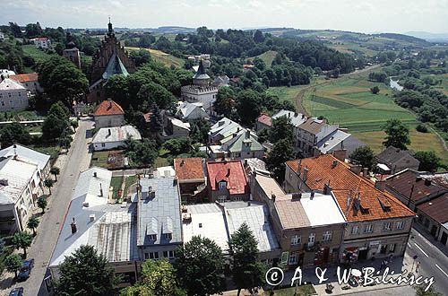 Biecz panorama miasta z wieży ratuszowej