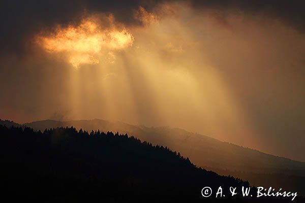 O zachodzie słońca, Bieszczady