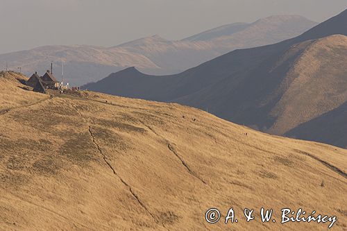 Bieszczady, na Połoninie Wetlińskiej, schronisko