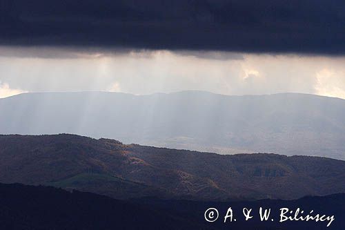 panorama z Jasła, Duży Skaleniec, Ciśniańsko-Wetliński Park Krajobrazowy, Bieszczady