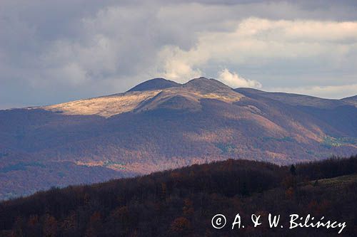 panorama z Jasła, Bieszczady