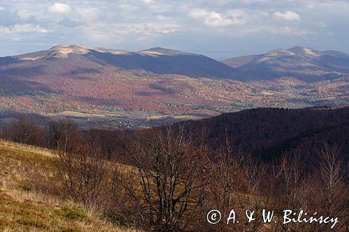 panorama z Jasła, Bieszczady