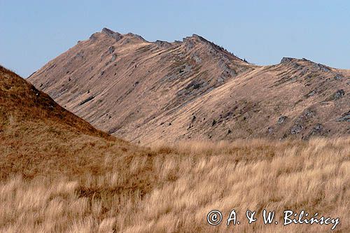 Bieszczady, Krzemień, widok z Rozsypańca