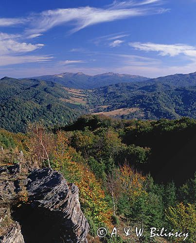 Caryńskie, Bieszczady widok z Dwernika Kamienia